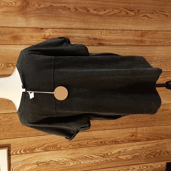 🥀NWT BiBi Black Acid-Washed Sequined Baseball Short-Sleeve Top/Tee (XL)🥀 - Picture 6 of 8